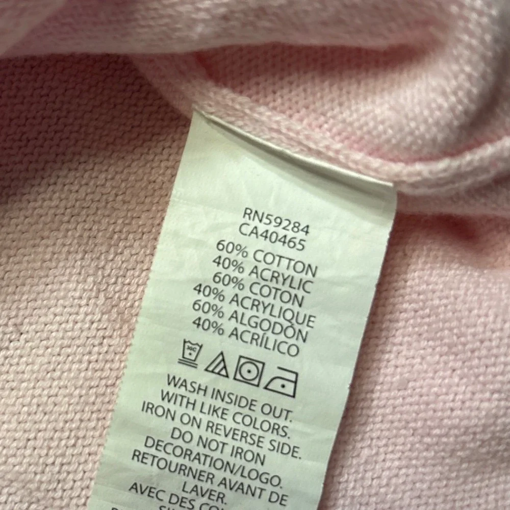 The Childrens Place Girls Pink Rainbow Sequin Star Stripe Sweater Size 14 XL